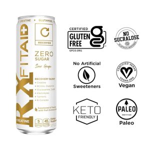 LIFEAID FITAID RX ZERO Sugar + Creatine, Sour Grape Recovery Drink