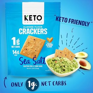 Keto Naturals Sea Salt Almond Flour Crackers